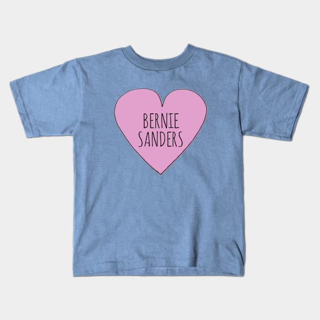 Bernie Sanders Love! Kids T-Shirt by wanungara